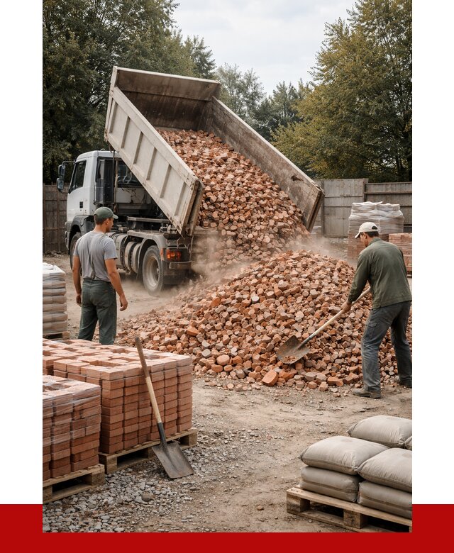 Бой кирпича в Алексеевке с доставкой от 4252 руб/куб | ПРОНЕРУДЛкв