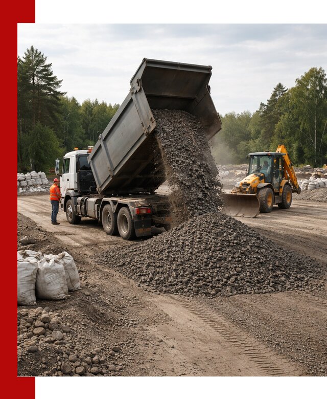 Доставка дробленого асфальта в Алексеевке для дорожных работ