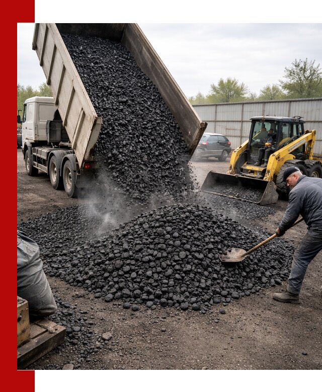 Доставка угля орех в Алексеевке оптом и в розницу