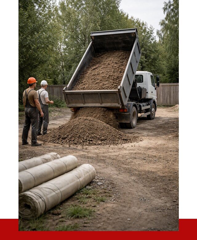 Доставка сыпучих материалов самосвалом в Алексеевку от 4252 р. | ПРОНЕРУДЛкв