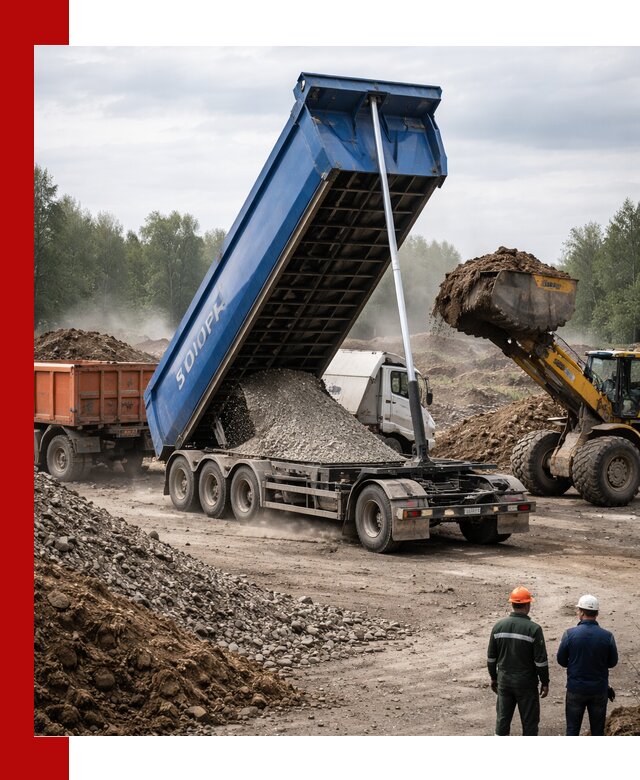 Аренда тонар 40 тонн в Алексеевке с доставкой материалов