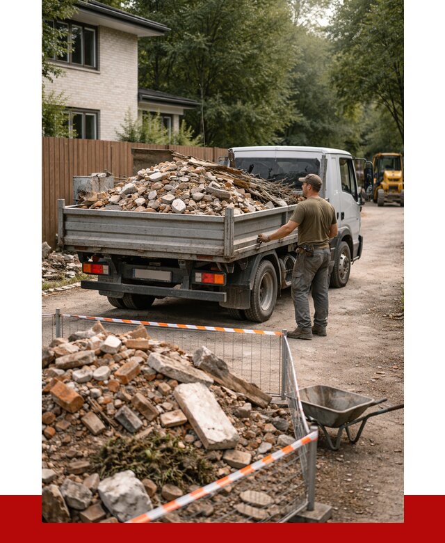 Вывоз строительного мусора с погрузкой в Алексеевке от 7593 р | ПРОНЕРУДЛкв