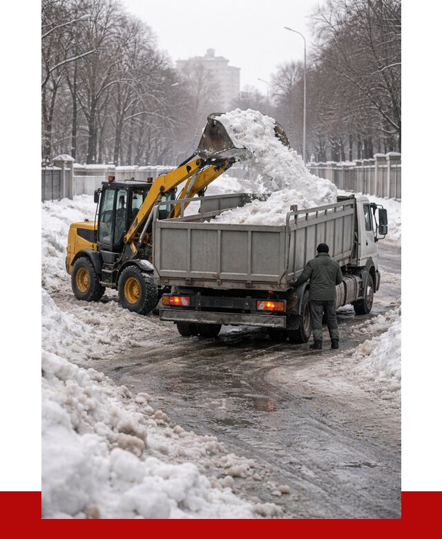 Вывоз снега с погрузкой в Алексеевке от 3543 р. ПРОНЕРУДЛкв