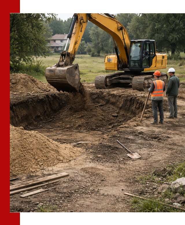 Рытье котлована под фундамент в Алексеевке (быстро и недорого)