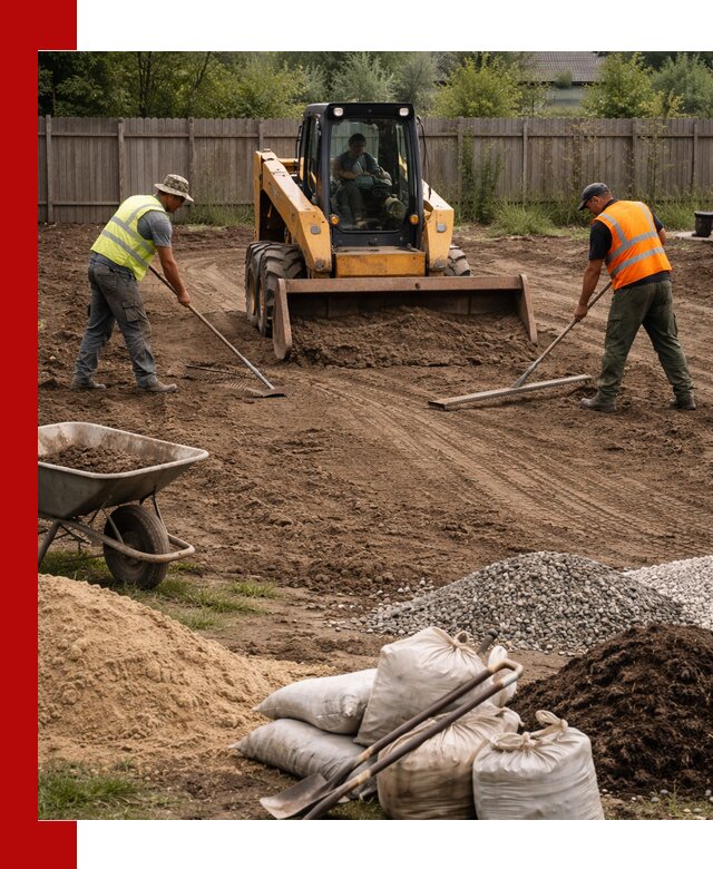 Выравнивание участка под строительство и благоустройство в Алексеевке