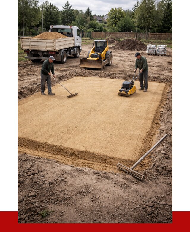 Устройство песчаной подушки в Алексеевке от 4556 р. ПРОНЕРУДЛкв