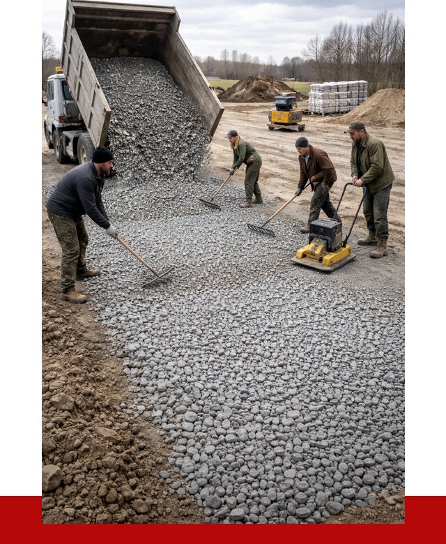 Устройство щебеночной подушки в Алексеевке от 4556 р. ПРОНЕРУДЛкв