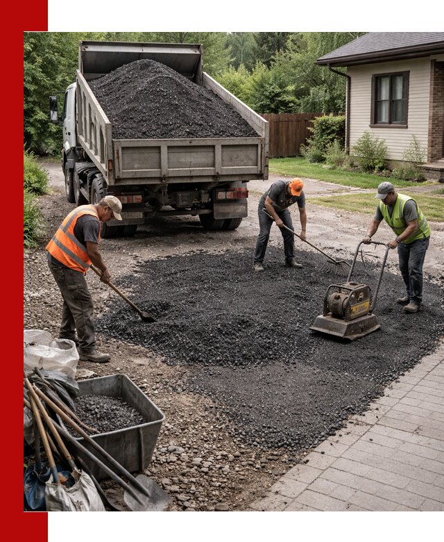 Асфальтовая крошка для двора с доставкой в Алексеевке